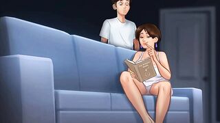 Summertime Saga: Vulgar cougar Get Caught Masturbating On The Sofa-Ep152