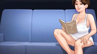 Summertime Saga: Vulgar cougar Get Caught Masturbating On The Sofa-Ep152