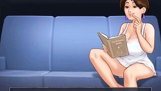 Summertime Saga: Vulgar cougar Get Caught Masturbating On The Sofa-Ep152