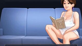 Summertime Saga: Vulgar cougar Get Caught Masturbating On The Sofa-Ep152