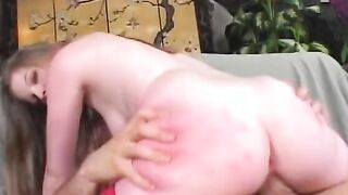 Hot hoe into red fishnet pantyhose into room gets snatch licked and fuck by hunk