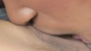 African gets pounded with sex toy inside her snatch and sex toy on her clitoris