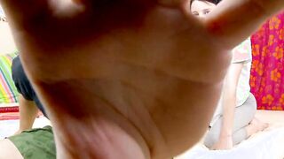 Step-Daughter need the long huge Toy before she got boned by Mums Gf Anal