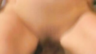 Dark Haired with tiny jugs gets screwed by a dude on the sofa
