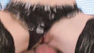 Sweet teenagers Katy Caro gets double dicked