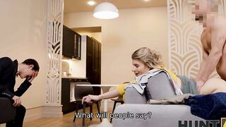 HUNT4K. bimbos ignores BF and give booty to more interesting gf