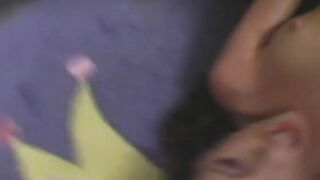 Slutty Goddess blows on a lollipop then deepthroats a rough dick