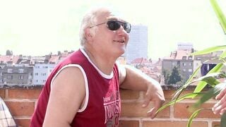 He finding old man younger woman fucking