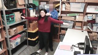 StripSearchPorn.com - Officer fucks long titted hispanic shoplifter