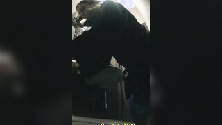 MOV 100. Continuation of the adventures of girls into the cafe restroom