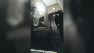 MOV 100. Continuation of the adventures of girls into the cafe restroom