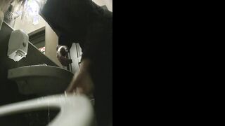 MOV 100. Continuation of the adventures of girls into the cafe restroom