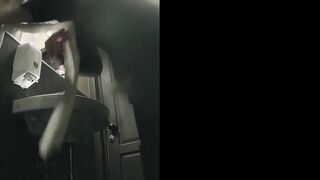 MOV 100. Continuation of the adventures of girls into the cafe restroom