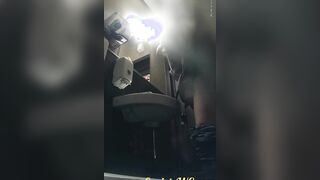 MOV 100. Continuation of the adventures of girls into the cafe restroom
