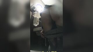 MOV 100. Continuation of the adventures of girls into the cafe restroom