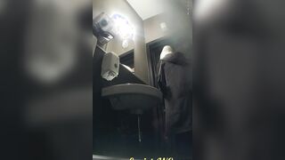 MOV 100. Continuation of the adventures of girls into the cafe restroom