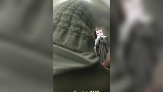MOV 100. Continuation of the adventures of girls into the cafe restroom