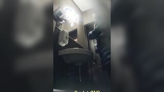 MOV 100. Continuation of the adventures of girls into the cafe restroom
