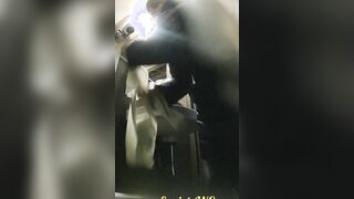 MOV 100. Continuation of the adventures of girls into the cafe restroom