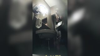 MOV 100. Continuation of the adventures of girls into the cafe restroom