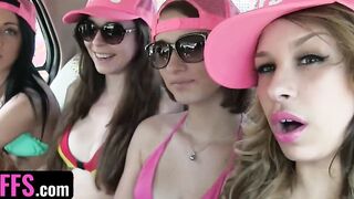 BFFS - Adorable 18 Year Old Hit The Beach For Lucky Guy They Can Banged! And Cure Their