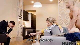 HUNT4K. cunt with mouth ignores bf and give ass to more interesting girlfriend