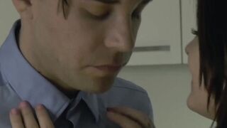 Young Spanish Lovers Kitchen Fucking