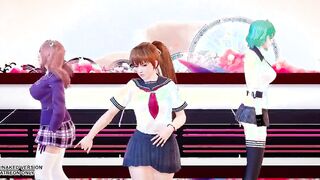 R18-MMD Masked Bitch Honoka Katsumi Tamaki DOA Bombshell Dance