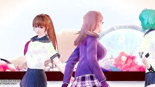 R18-MMD Masked Bitch Honoka Katsumi Tamaki DOA Bombshell Dance