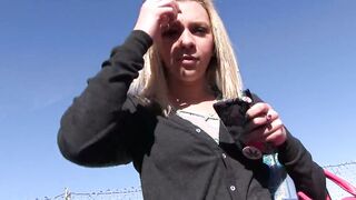 Step Daddy Catches Ditching Raspy Voiced Blonde Step Daughter