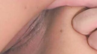 A big boobed oriental gets a creamy facial after a hard fucking outside