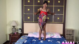 Oriental Anal Cowgirl ass to mouth Cum into Mouth