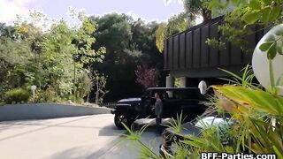 Fucking 3 babe pranking trespassers