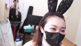 Adorable Bunny sluts Blowing Penis and Cum on Vagina w/ Doggy Style - Japanese point of view