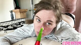 Submissive fucked sex toy taught some rough lessons from a mean freaky man.