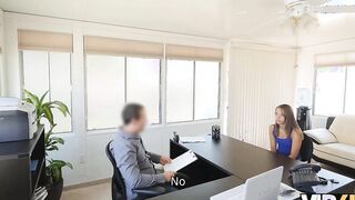 VIP4K. The chick is restrained, so the creditor lures her inside twat penetration