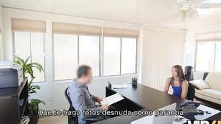 VIP4K. The chick is restrained, so the creditor lures her inside twat penetration