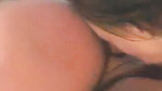 Blonde and dark haired with perky melons have 3some with bro