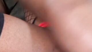 Bombshell chocolate is plowed by big african penis