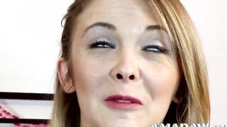 Blonde 19 year old Cristal Bardzo fuck into vagina doggy style