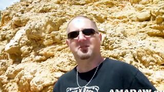 Fucking blonde tiny jugs teenie Dulce Chicki besides a vehicle
