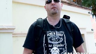 Fucking blonde tiny jugs teenie Dulce Chicki besides a vehicle