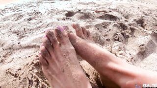 Real 18 Year Old - Summer Vixen Pees On The Beach Before Plowed Rough Inside Hotel Room
