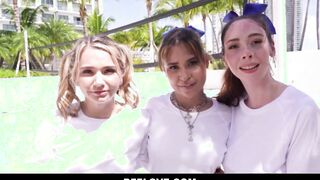 Small Blonde Teenagers Multiple Squirting Orgasms While Volleyball Trainer Fucks Her Into Front Of Best Friends pov - Lola Mai, Mia Kay, Ryder Rey