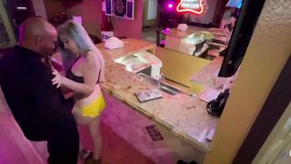 Bombshell Birthday thot gets pounded at the bar after last call