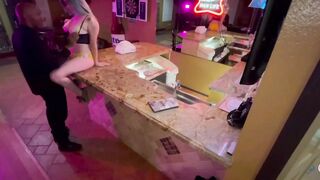 Bombshell Birthday thot gets pounded at the bar after last call