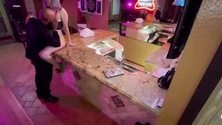 Bombshell Birthday thot gets pounded at the bar after last call