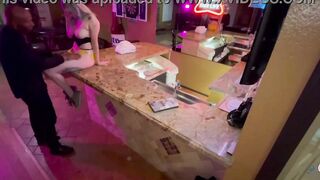 Bombshell Birthday thot gets pounded at the bar after last call