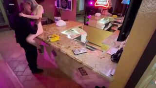 Bombshell Birthday thot gets pounded at the bar after last call