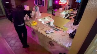 Bombshell Birthday thot gets pounded at the bar after last call